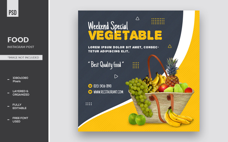 Víkendové speciální příběhy na Instagramu o zelenině a bannerové reklamy