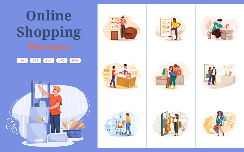 M339 - Online vásárlás illusztrációk