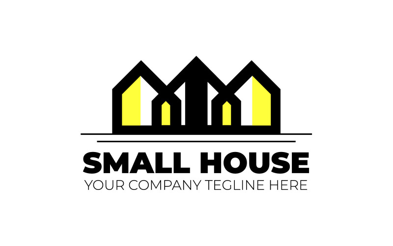 Ontwerpsjabloon voor klein huis Logo