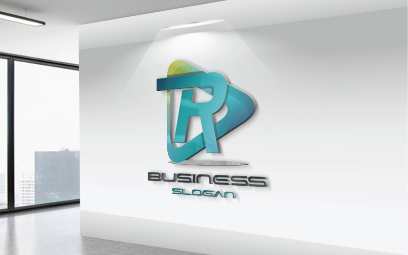 RD Text Logo Concetti del simbolo di RD