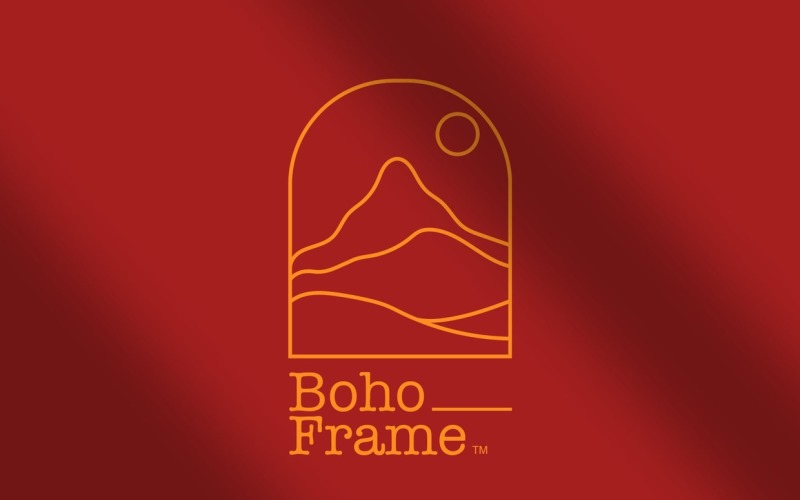 20 Boho-Rahmen Lineart-Vektor-Illustration