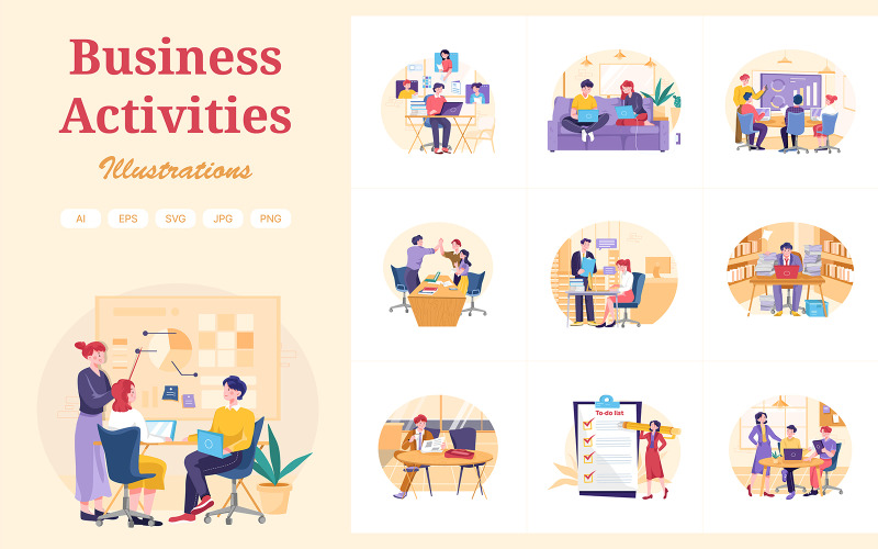 M331 - Pack d'illustrations commerciales
