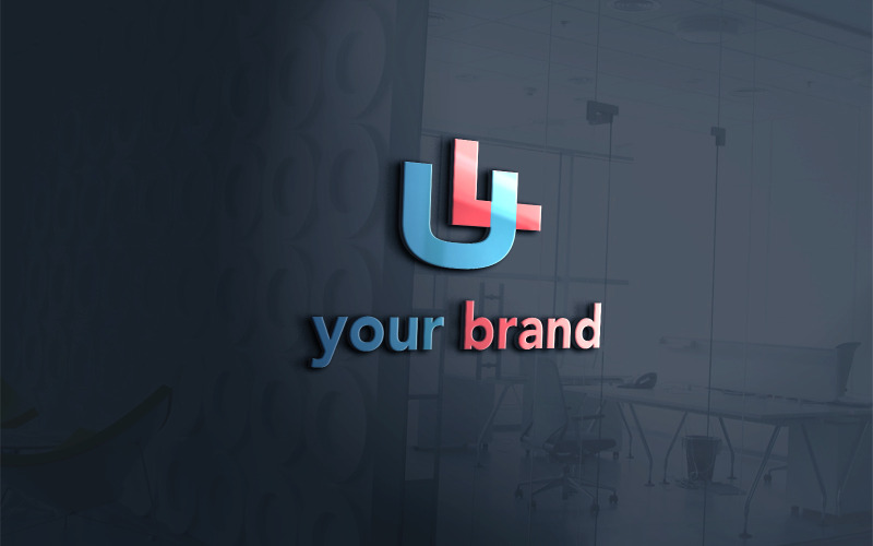 Modèle de conception de logo UF
