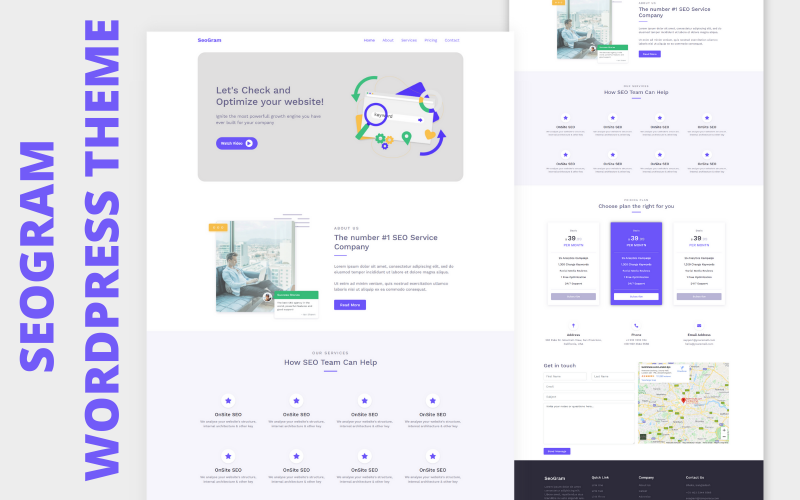 Seogram 一页 WordPress 主题