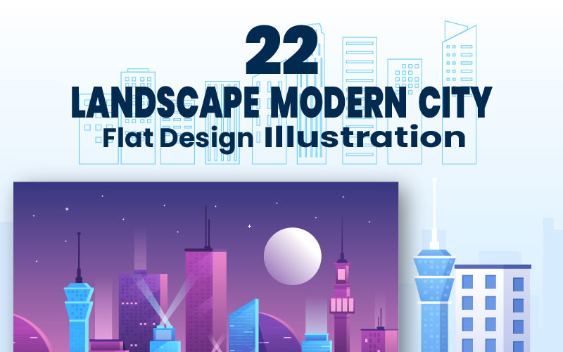 22 Architecture Landscape Buildings and Real Estate Illustration