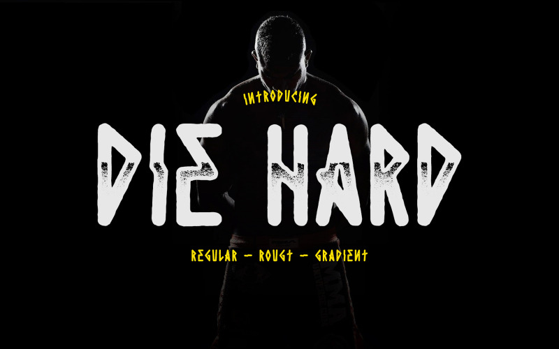 Die Hard - Nieuw rond lettertype