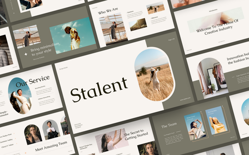Stalent - Modèle de diapositive Google minimaliste
