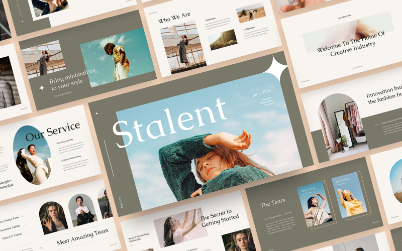 Stalent - Modello di Keynote minimalista