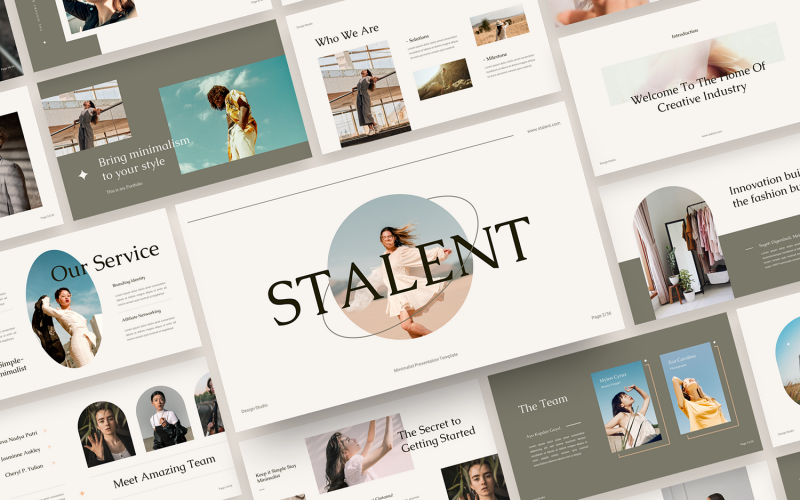 Stalent - Plantilla de PowerPoint minimalista