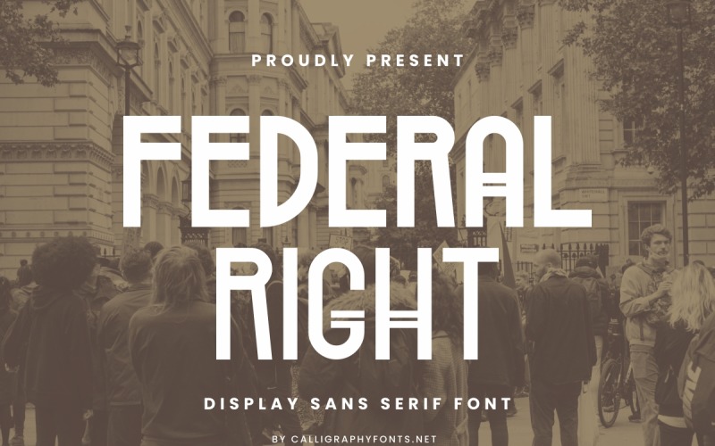 Federal Right Sans Serif megjelenítési betűtípus