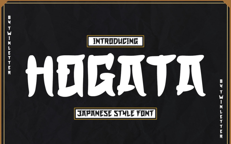 HOGATA — czcionka w stylu japońskim