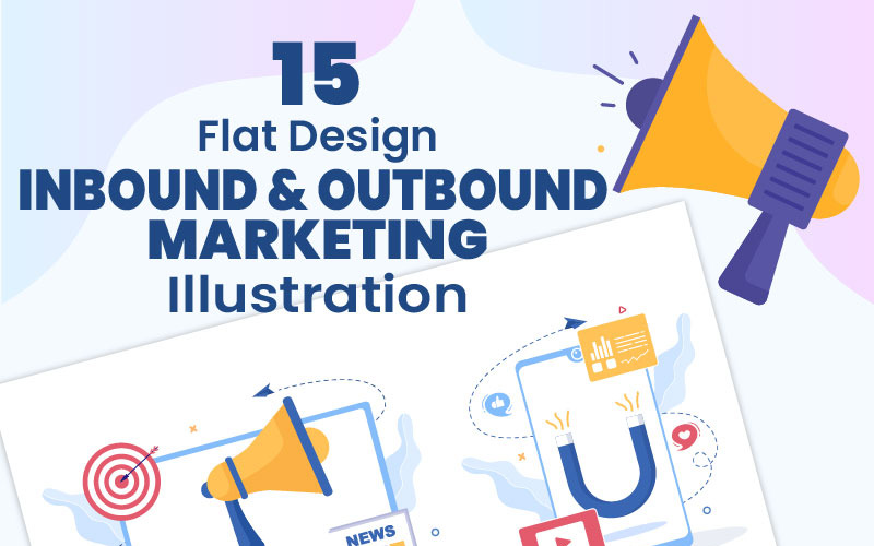 15 Illustration för inkommande och utgående marknadsföring