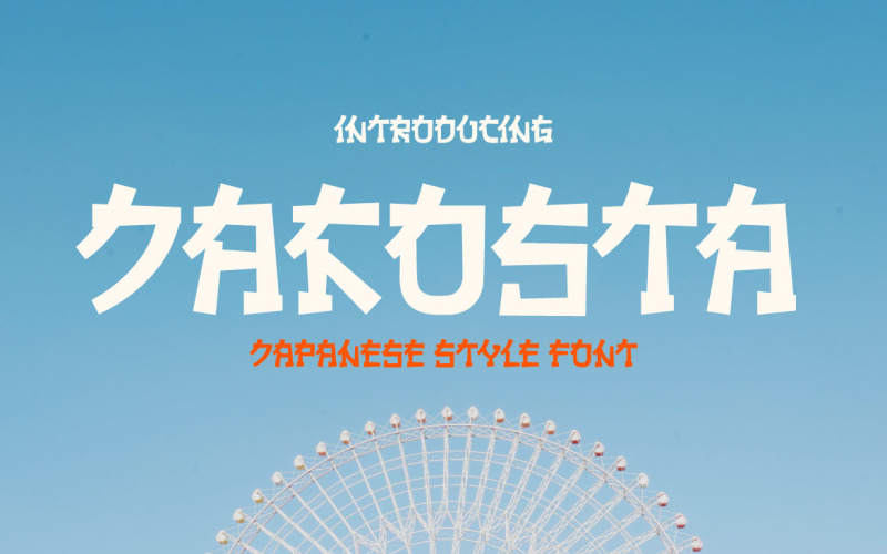 JAKOSTA - Japon stili yazı tipi