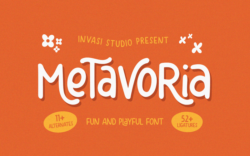 Metavoria - Kézzel írt játékos betűtípus