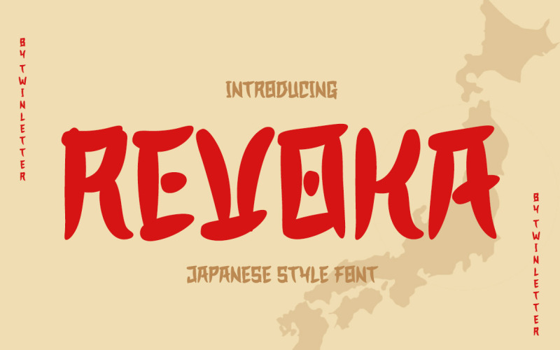 REVOKA - japonský styl písma