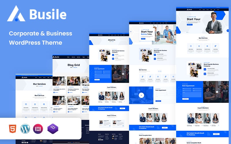 Busile - Korporacyjny i biznesowy motyw WordPress