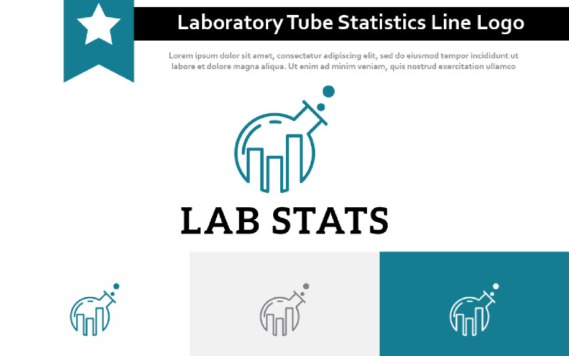 Laboratorio Tubo Estadística Logotipo Línea Investigación Empresarial Económica