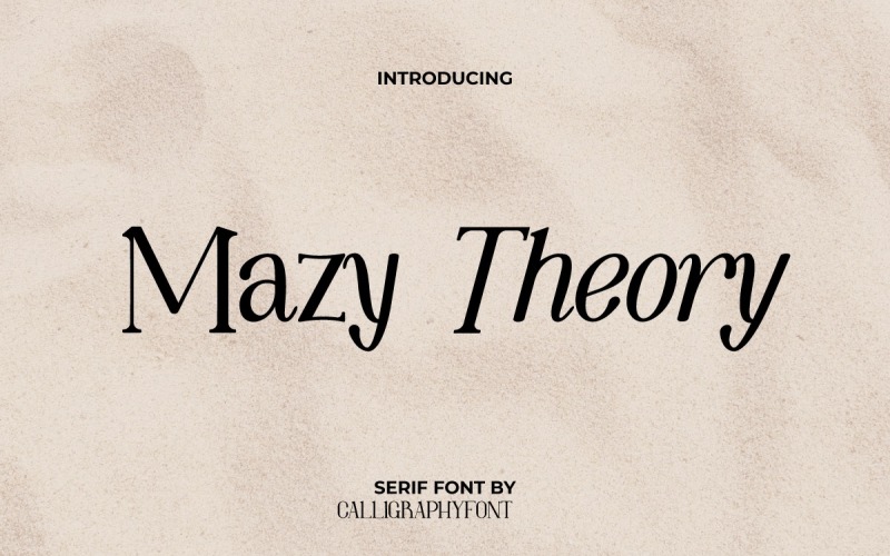 Mazy Theory Шрифт із засечками