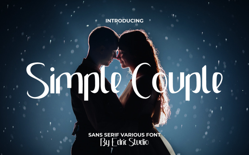 Simple Couple Sans Serif Display Font