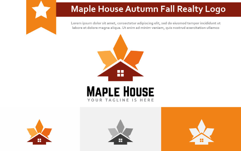 Star Maple Leaf House Home őszi őszi szezon ingatlanlogó
