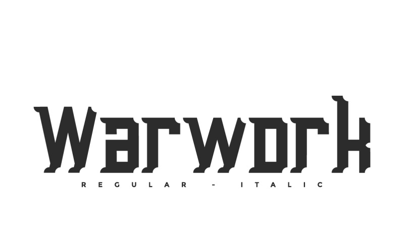Warwork Modern Sporty 字体