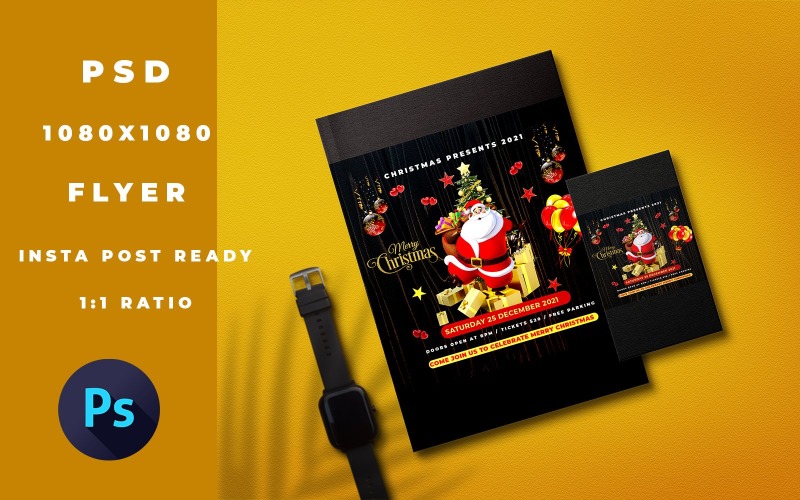 Modern Christmas Flyer Template - Print Ready Social Media