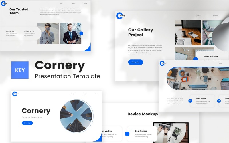 Cornery — Corporate Keynote-Vorlage