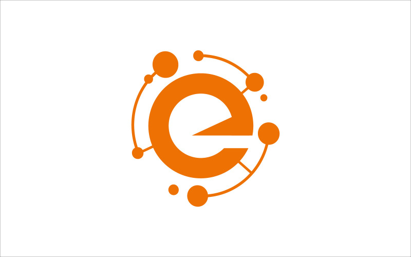 e cirkel teknik vektor mall