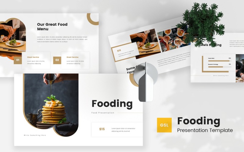 Fooding — Food Google Slides Template