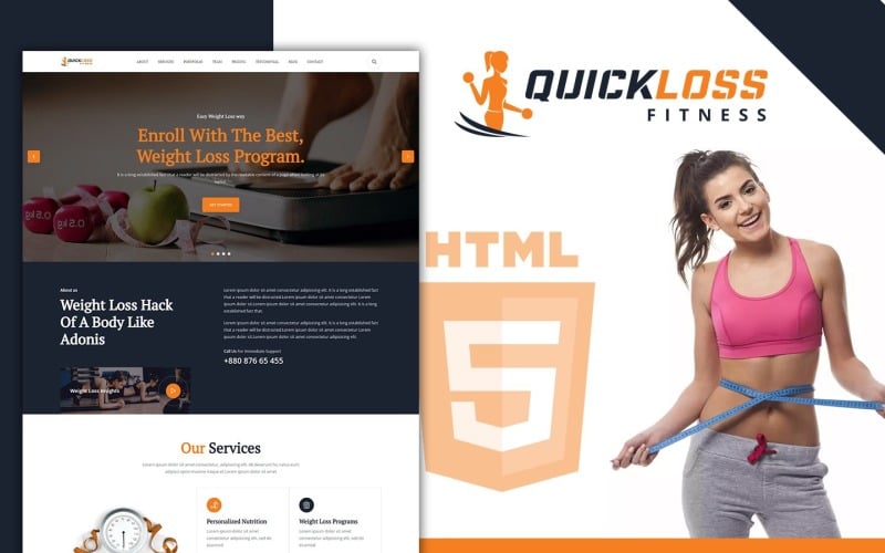 Quickloss Weight Loss Clinic Landing Page Vorlage