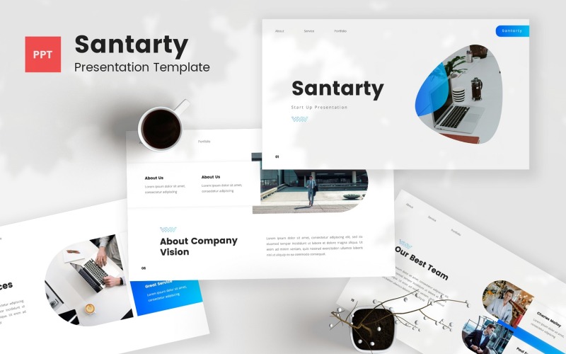 Santarty - Modello PowerPoint Pitch Deck