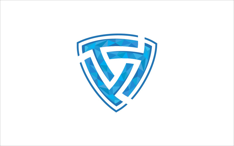 Shield technology vector template