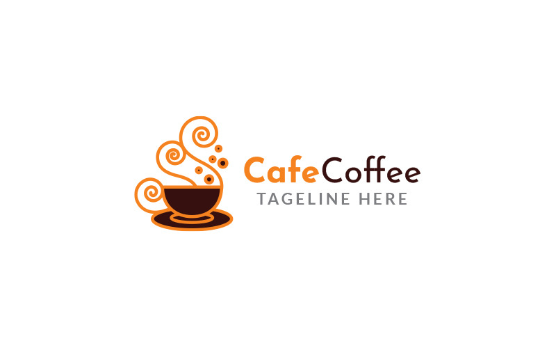 Cafe kaffe logotyp designmall