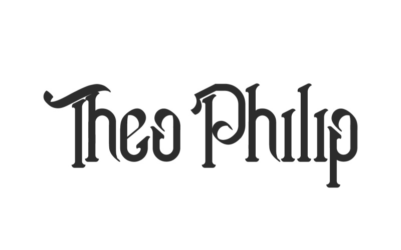Fuente Theo Philip Display Serif