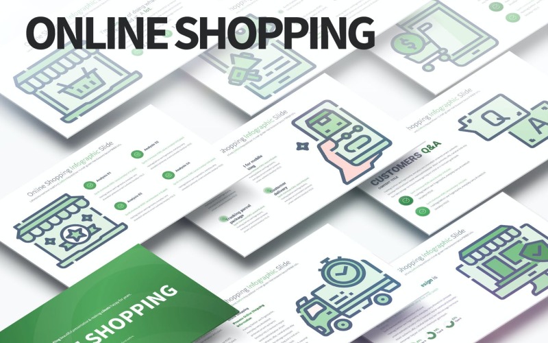 Online Shopping - PowerPoint Infographics Slides