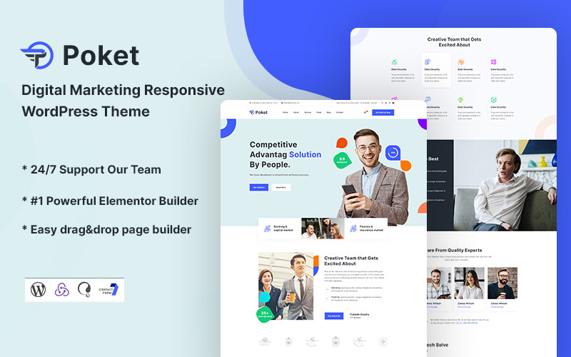Poket – Digitális marketingre reagáló WordPress téma