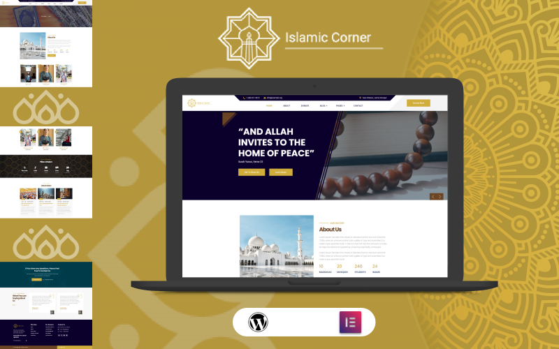 Thème WordPress du coin islamique