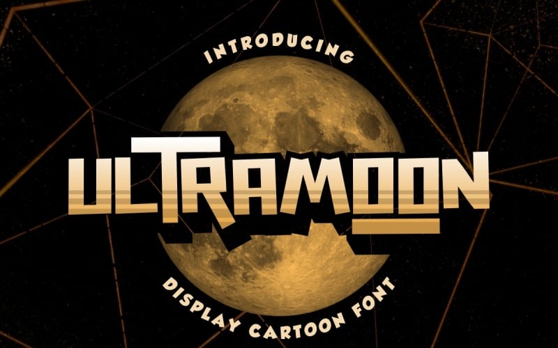 Ultramoon rajzfilm megjelenítési betűtípus