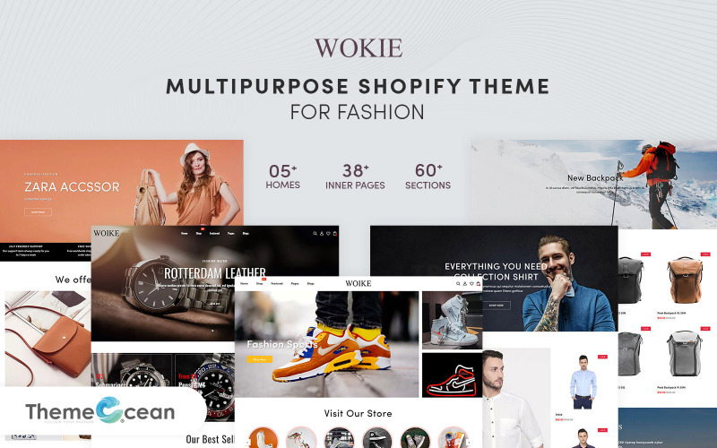 Wokie - Mehrzweck Shopify Theme für Mode
