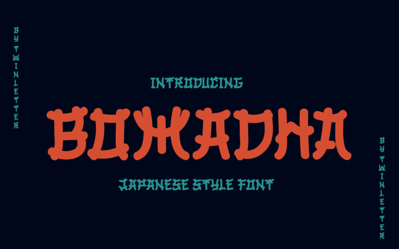 BOMADHA - Lettertype in Japanse stijl