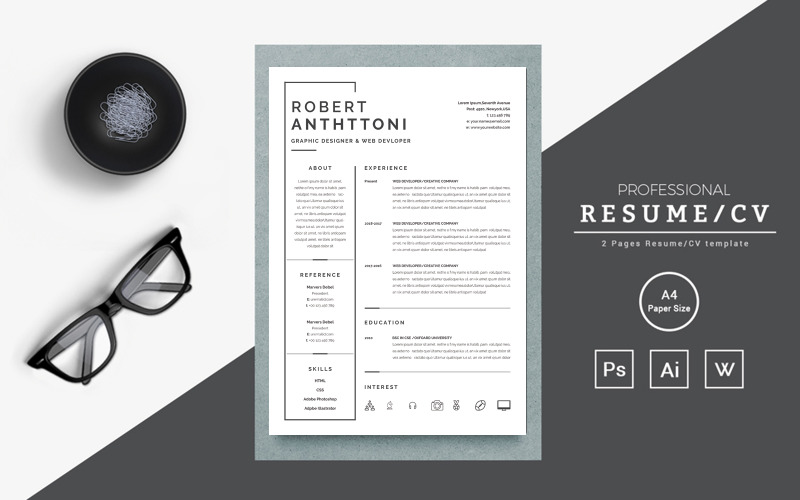 Rebort graphics designer resume - Rebort Graphics Designer Resume Template 217653 Original 