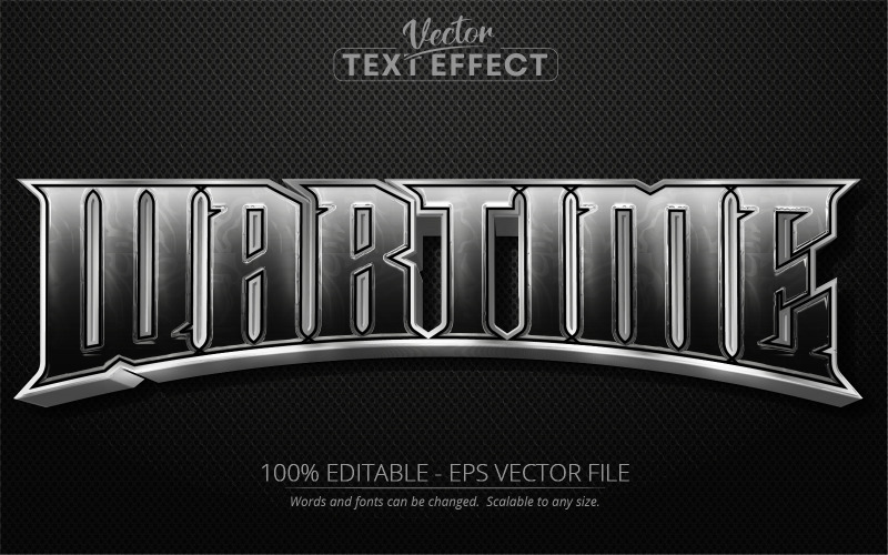 Wartime - Editierbarer Texteffekt, Schriftstil, grafische Illustration