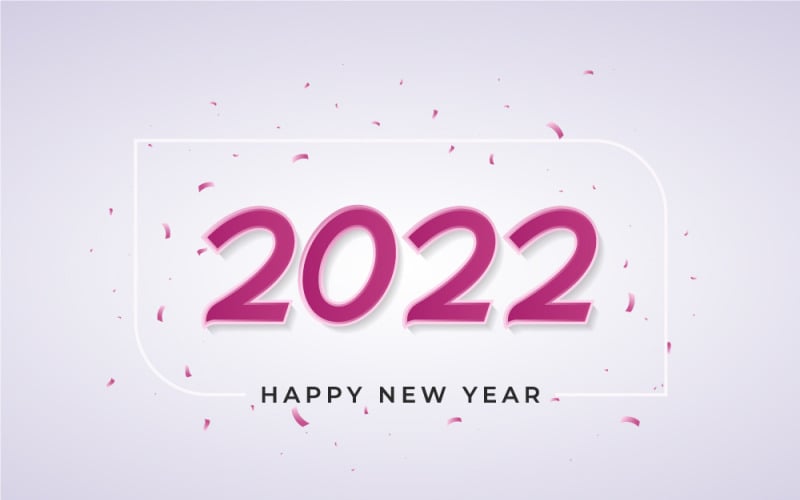 Boldog új évet 2022-ben, köszöntés és ünneplés – szalaghirdetés
