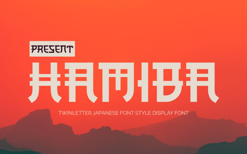HAMIBA - Lettertype in Japanse stijl