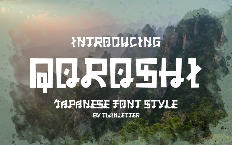 QOROSHI - Lettertype in Japanse stijl