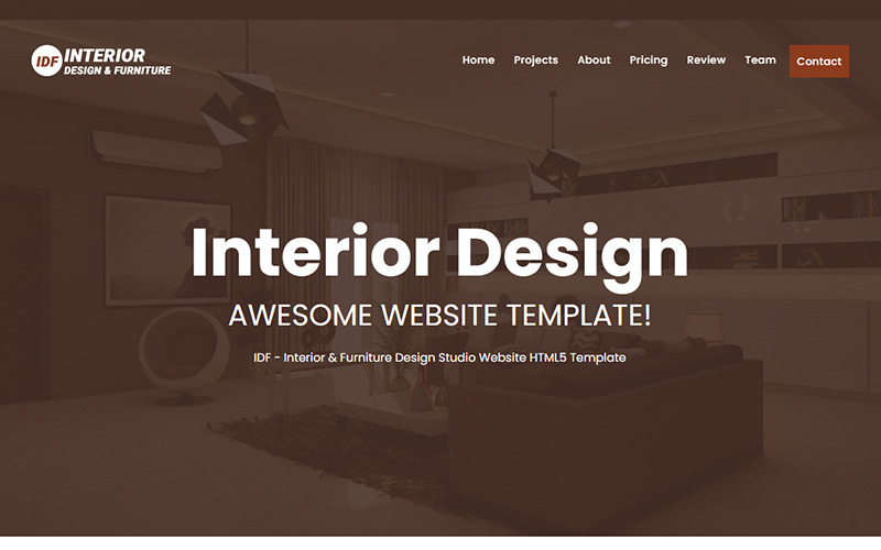 IDF - Interior Design Studio Website Template