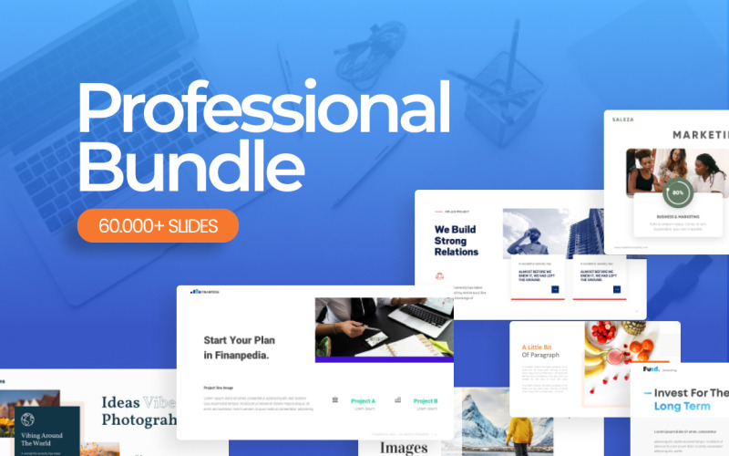 Oltre 60.000 modelli PowerPoint di bundle professionali