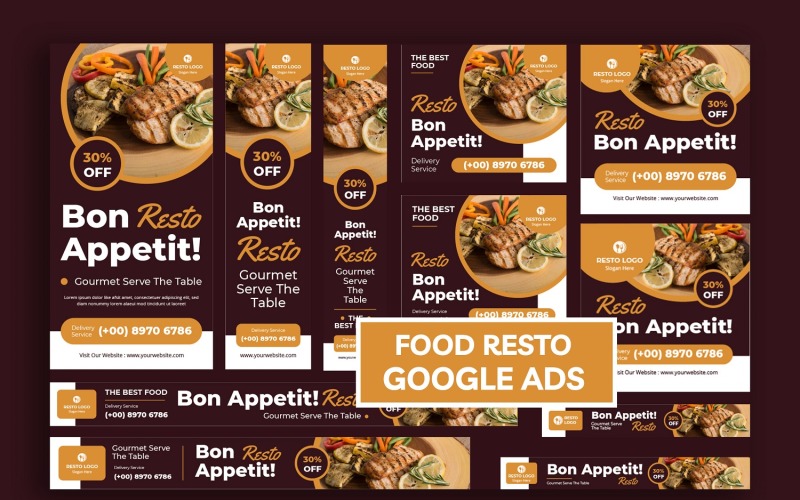 Szablon Google Ads Food Resto