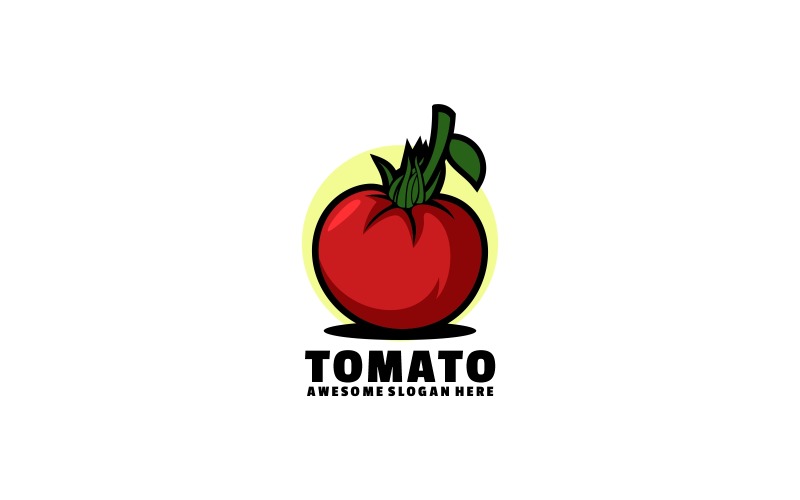 Tomat enkel logotypmall