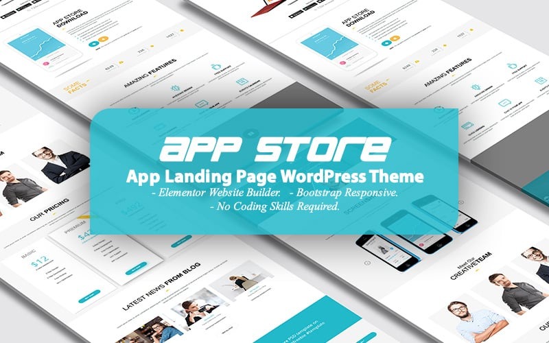 AppStore — motyw WordPress na stronę docelową aplikacji